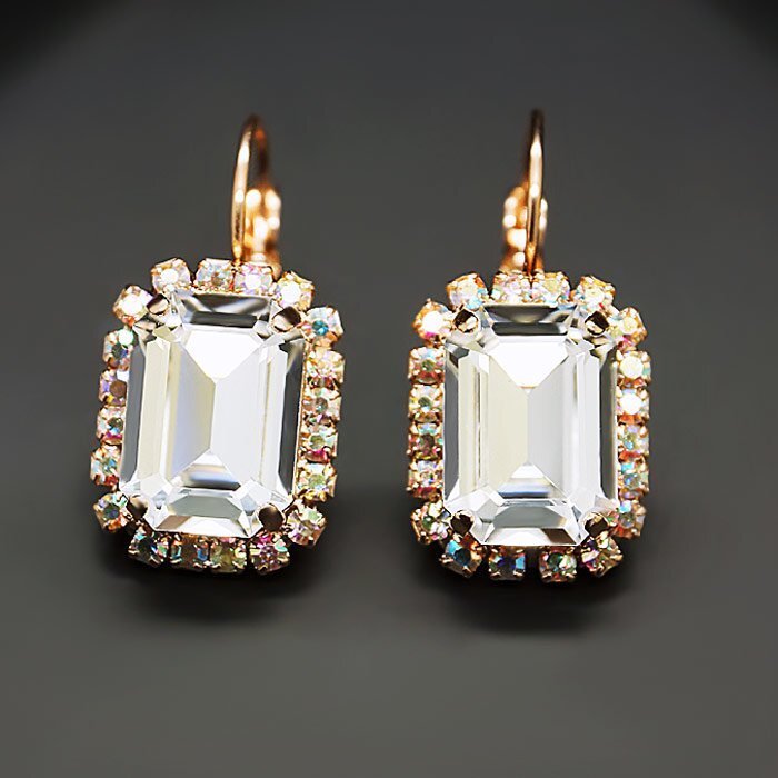 Naiste kõrvarõngad DiamondSky „Lourdes II“ koos Swarovski kristallidega hind ja info | Kõrvarõngad | kaup24.ee