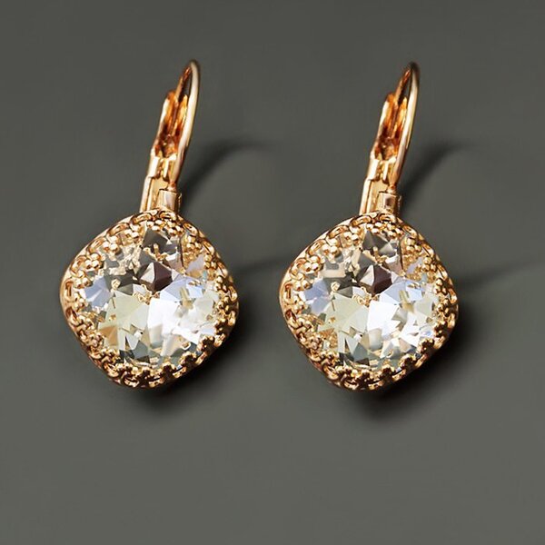 Naiste kõrvarõngad DiamondSky „Vintage IV“ koos Swarovski kristalliga hind  | kaup24.ee
