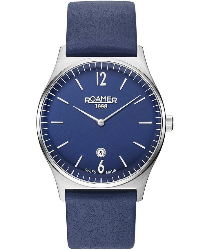 Meeste käekell Roamer Elements Leather Blue цена и информация | Meeste käekellad | kaup24.ee