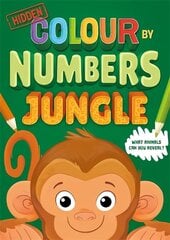 Hidden Colour By Numbers: Jungle цена и информация | Книги для малышей | kaup24.ee