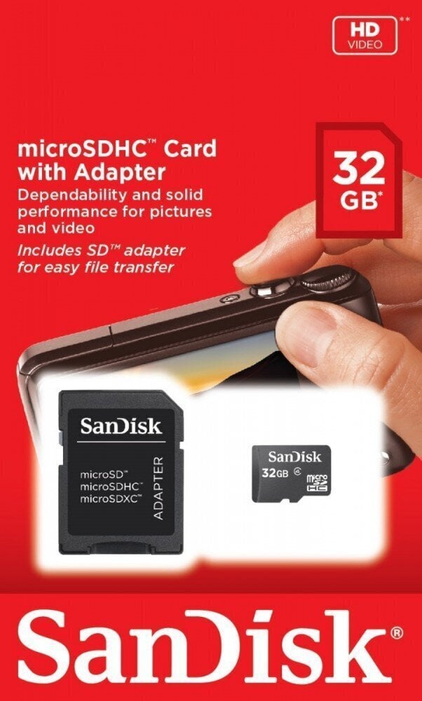 SanDisk microSDHC 32 GB hind ja info | Mälupulgad | kaup24.ee