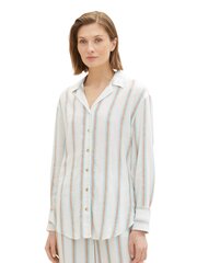 Женская полосатая футболка Tom Tailor, белый цвет цена и информация | Женские блузки, рубашки | kaup24.ee