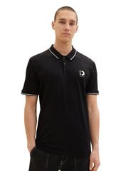 Мужская рубашка-поло Tom Tailor, черный цвет цена и информация | Meeste T-särgid | kaup24.ee
