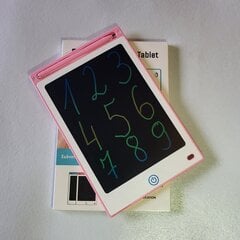 Värvilised joonistustahvel, LCD ekraan 8'5, roosa цена и информация | Развивающие игрушки | kaup24.ee