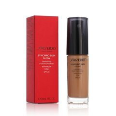 Jumestuskreem Shiseido Synchro Skin Glow Luminizing Fluid Foundation Golden5 hind ja info | Jumestuskreemid, puudrid | kaup24.ee