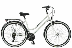 Naiste jalgratas Kands Galileo, 167-185 cm pikk, 28" alumiiniumveljed, Shimano, Valge hind ja info | Jalgrattad | kaup24.ee