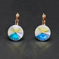 Swarovski kristallidega kaunistatud kõrvarõngad DiamondSky Clarice II Aurore Boreale hind ja info | Kõrvarõngad | kaup24.ee