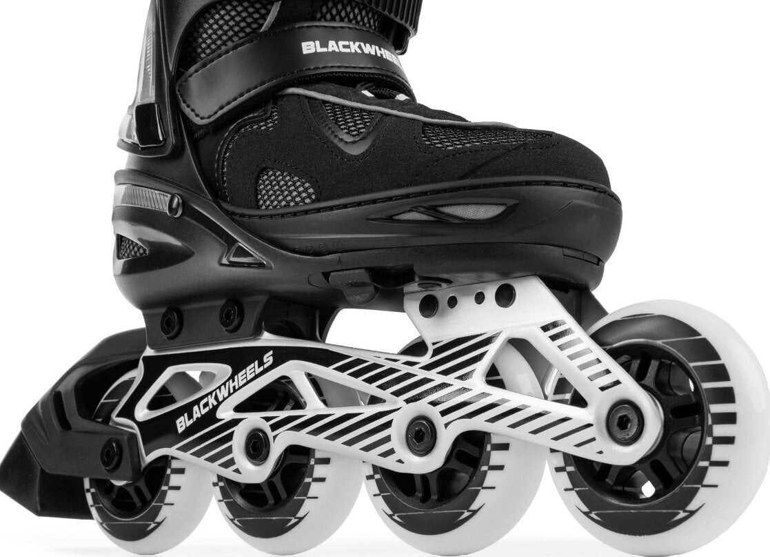 Rulluisud Blackwheels Flex Pro, must reguleeritav suurus 35-38 hind ja info | Rulluisud ja tarvikud | kaup24.ee
