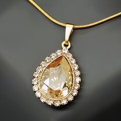 Кулон "Небесная Капля (Golden Shadow)" с кристаллами Swarovski™ цена и информация | Наборы украшений | kaup24.ee