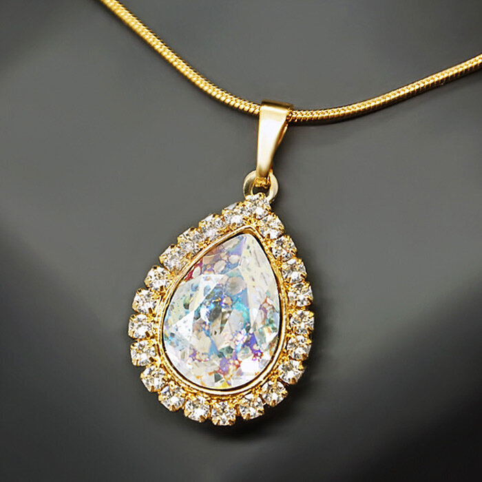 Swarovski kristallidega kaunistatud kaelakee DiamondSky Celestial Drop White Patina цена и информация | Ehete komplektid | kaup24.ee