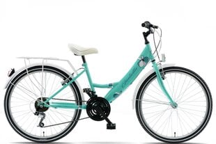 Laste jalgratas Kands Giulietta, 130-165 cm, 24" alumiiniumveljed, Shimano, roheline hind ja info | Jalgrattad | kaup24.ee