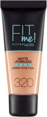 Maybelline Fit Me Matte & Poreless Foundation 238 Rich Tan 30ml цена и информация | Пудры, базы под макияж | kaup24.ee