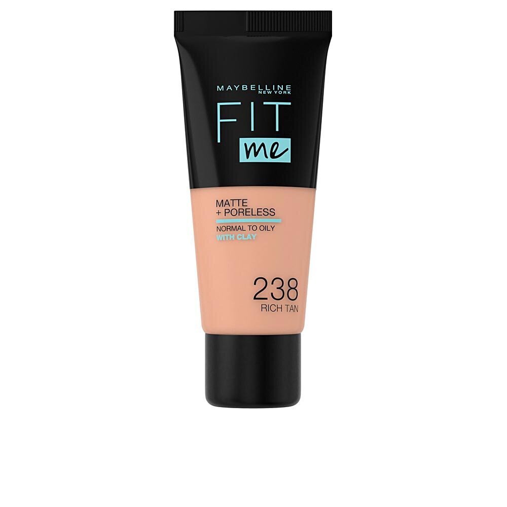 Maybelline Fit Me Matte & Poreless Foundation 238 Rich Tan 30ml hind ja info | Jumestuskreemid, puudrid | kaup24.ee