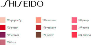 Бальзам для губ Shiseido ColorGel,109 Wisteria, 2 г цена и информация | Помады, бальзамы, блеск для губ | kaup24.ee