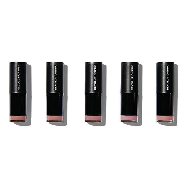 Makeup Revolution Matte Nude Lipstick Collection (5 pcs) - Set of five lipsticks 3.2g цена и информация | Huulepulgad, -läiked, -palsamid, vaseliin | kaup24.ee