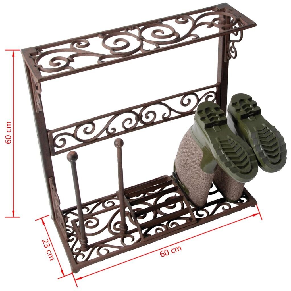 Esschert Design saapariiul, suurus S, malm LH58 hind ja info | Jalatsikapid, jalatsiriiulid | kaup24.ee