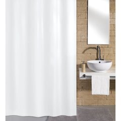 430280 Kleine Wolke Shower Curtain "Kito" 180x200 cm White hind ja info | Vannitoa sisustuselemendid ja aksessuaarid | kaup24.ee
