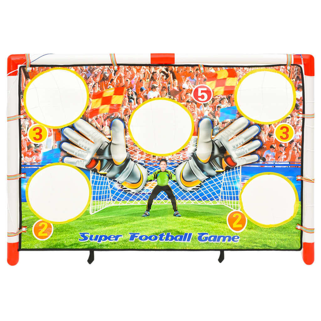 vidaXL laste jalgpallivärava komplekt täpsusmatiga, 120 x 51 x 77,5 cm hind ja info | Jalgpalliväravad ja -võrgud | kaup24.ee