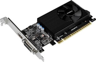 Gigabyte GeForce GT 730 2GB GDDR5 (64 bit), DVI-I, HDMI, BOX (GV-N730D5-2GL) цена и информация | Видеокарты | kaup24.ee