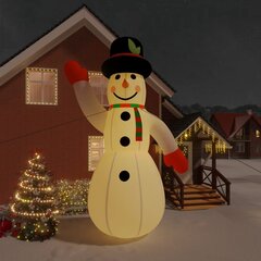 vidaXL täispumbatav lumememm LEDiga, 620 cm hind ja info | Jõulukaunistused | kaup24.ee