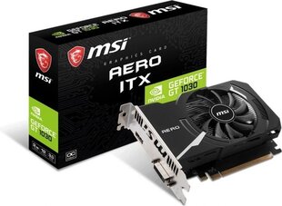 MSI GeForce GT 1030 AERO ITX 2GD4 OC 2GB DDR4 64bit DVI+HDMI PCIe3.0 (GT 1030 AERO ITX 2GD4 OC) цена и информация | Видеокарты | kaup24.ee