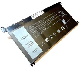 Dell aku WDX0R Inspiron 5568 / 7368 3690 mAh hind ja info | Sülearvuti akud | kaup24.ee