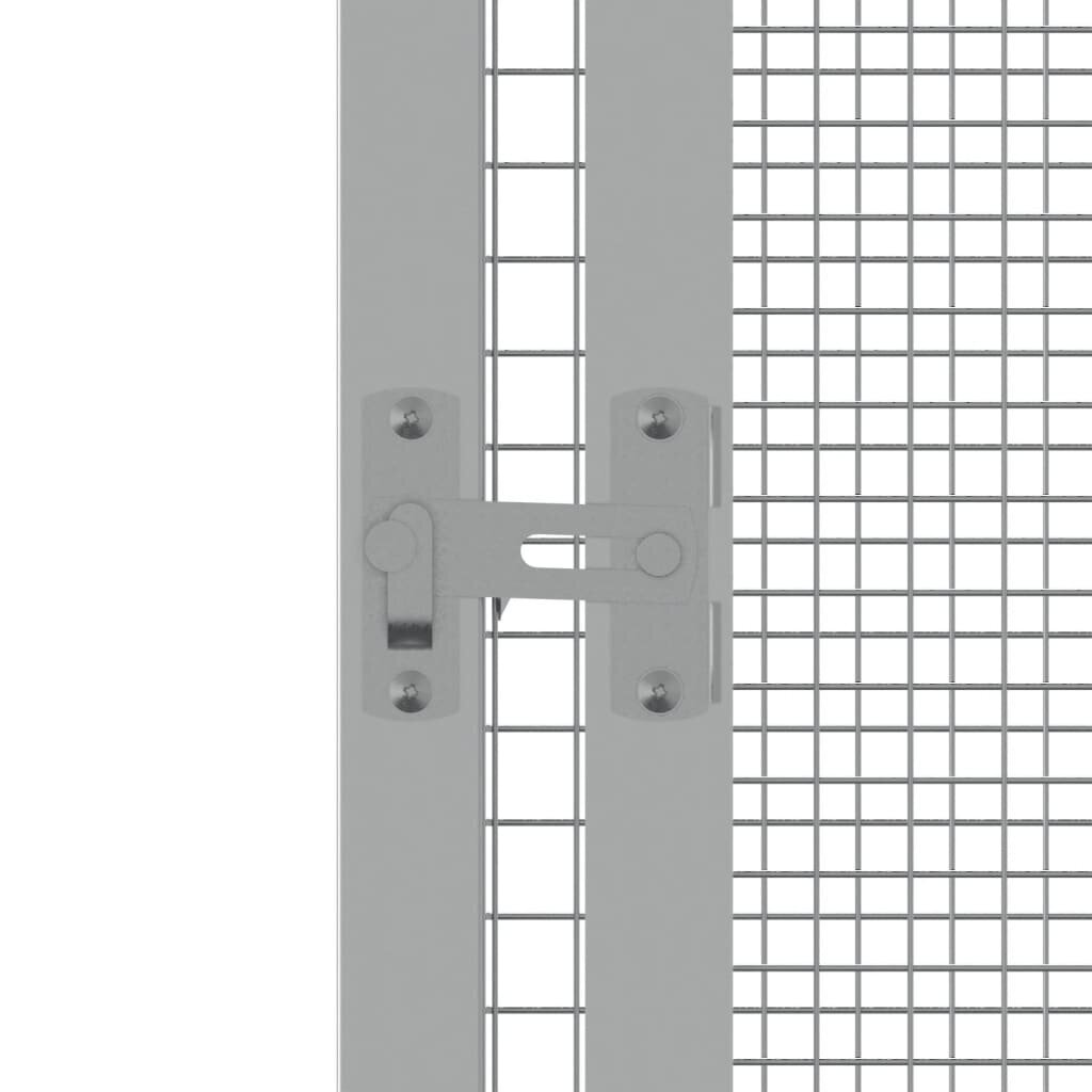 vidaXL linnupuur, antratsiithall, 111x107x211,5 cm, tsingitud teras hind ja info | Pesakastid, söötjad ja puurid | kaup24.ee