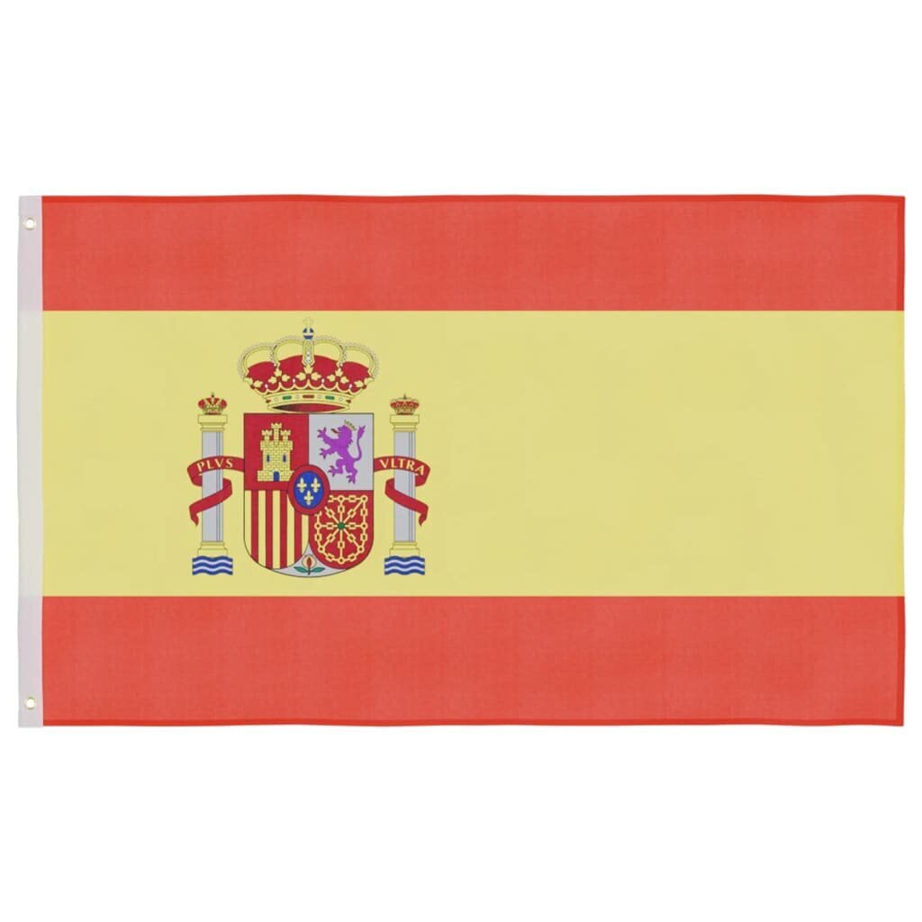 vidaXL Hispaania lipp ja lipumast, 6,23 m, alumiinium цена и информация | Lipud ja tarvikud | kaup24.ee