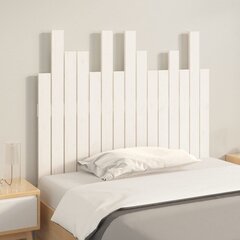 vidaXL seinale kinnitatav voodipeats, valge, 95,5x3x80 cm, männipuit цена и информация | Кровати | kaup24.ee