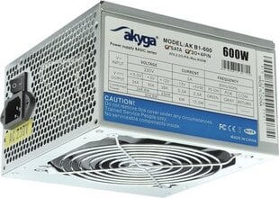 Akyga AK-B1-600 600W цена и информация | Материнские платы (PSU) | kaup24.ee