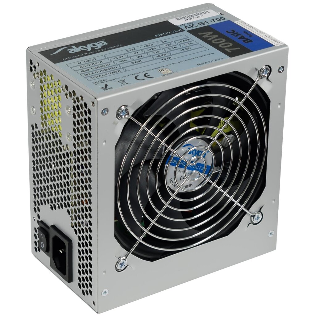 Akyga ATX 700W (AK-B1-700) hind ja info | Toiteplokid (PSU) | kaup24.ee