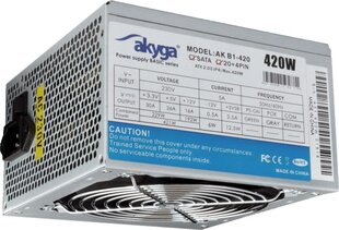 Akyga ATX AK-B1-420 420W цена и информация | Материнские платы (PSU) | kaup24.ee