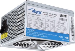 Akyga ATX AK-B1-500 500W цена и информация | Материнские платы (PSU) | kaup24.ee