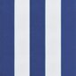 vidaXL pingipadjad 2 tk, sinise/valge triibuline, 180x50x7 cm, kangas hind ja info | Toolipadjad ja -katted | kaup24.ee