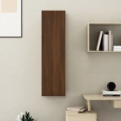 vidaXL seinale kinnitatav telerikapp, pruun tamm, 30,5 x 30 x 110 cm цена и информация | Тумбы под телевизор | kaup24.ee