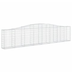 vidaXL kaarekujulised gabioonkorvid 10 tk, 400x30x80/100 cm, raud hind ja info | Aiad ja tarvikud | kaup24.ee