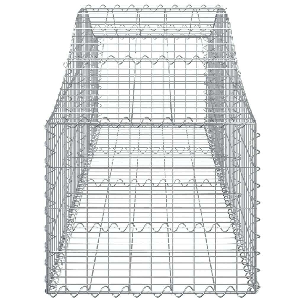 vidaXL kaarekujulised gabioonkorvid 10 tk, 200x50x40/60 cm, raud hind ja info | Aiad ja tarvikud | kaup24.ee