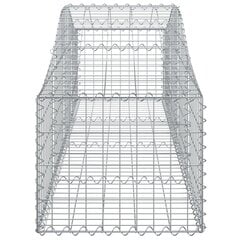 vidaXL kaarekujulised gabioonkorvid 8 tk, 200x50x40/60 cm, raud hind ja info | Aiad ja tarvikud | kaup24.ee