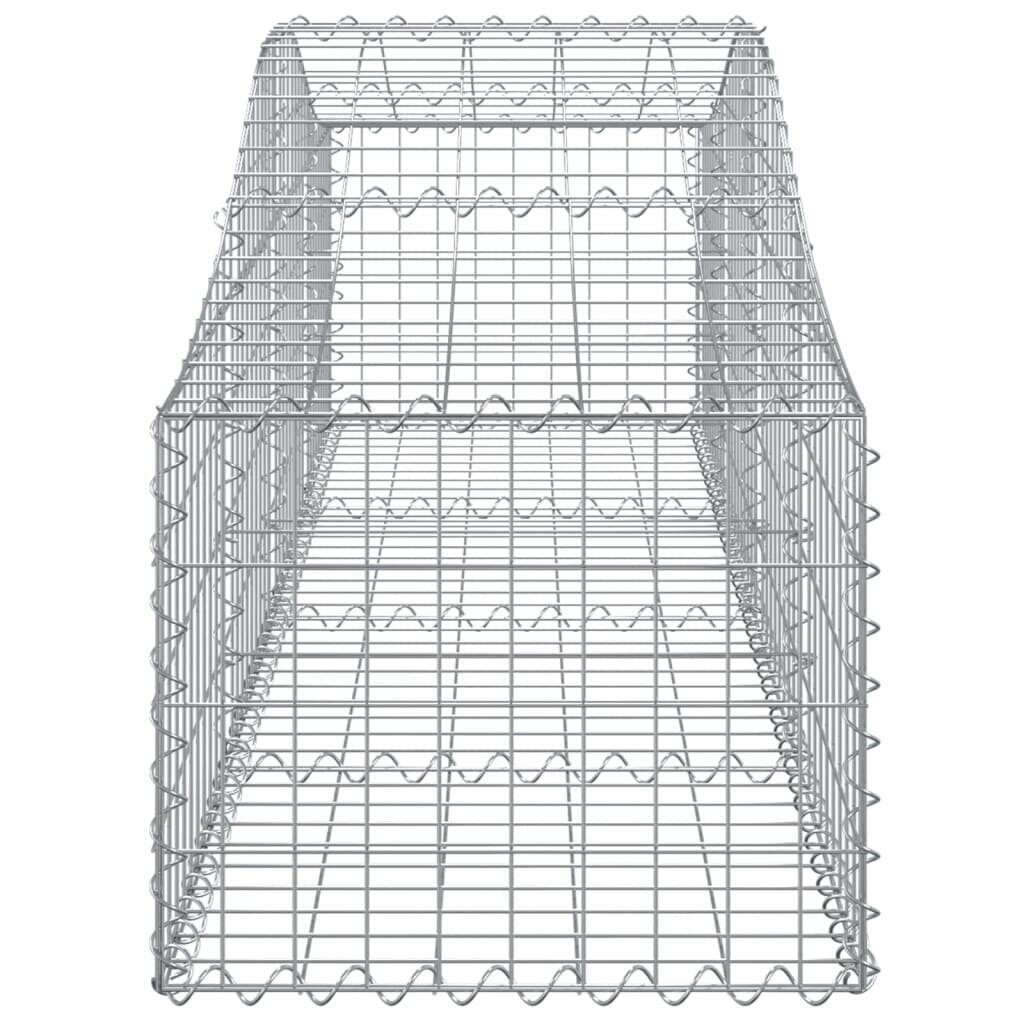 vidaXL kaarekujulised gabioonkorvid 8 tk, 200x50x40/60 cm, raud цена и информация | Aiad ja tarvikud | kaup24.ee