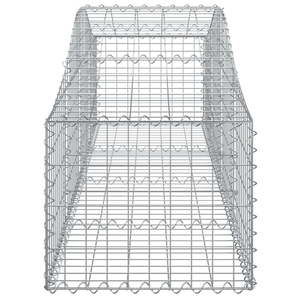 vidaXL kaarekujulised gabioonkorvid 18 tk, 200x50x40/60 cm, raud hind ja info | Aiad ja tarvikud | kaup24.ee