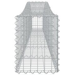 vidaXL kaarekujulised gabioonkorvid 3 tk, 400x30x40/60 cm, raud hind ja info | Aiad ja tarvikud | kaup24.ee