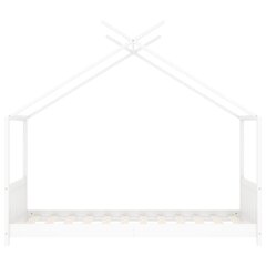 vidaXL lastevoodi raam, valge, männipuit, 80 x 160 cm цена и информация | Детские кровати | kaup24.ee