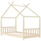 vidaXL lastevoodi raam, männipuit, 70 x 140 cm hind ja info | Lastevoodid | kaup24.ee