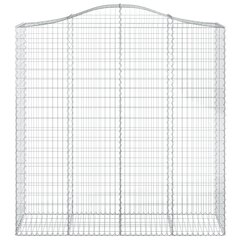 vidaXL kaarekujulised gabioonkorvid 2 tk, 200x50x200/220 cm, raud hind ja info | Aiad ja tarvikud | kaup24.ee