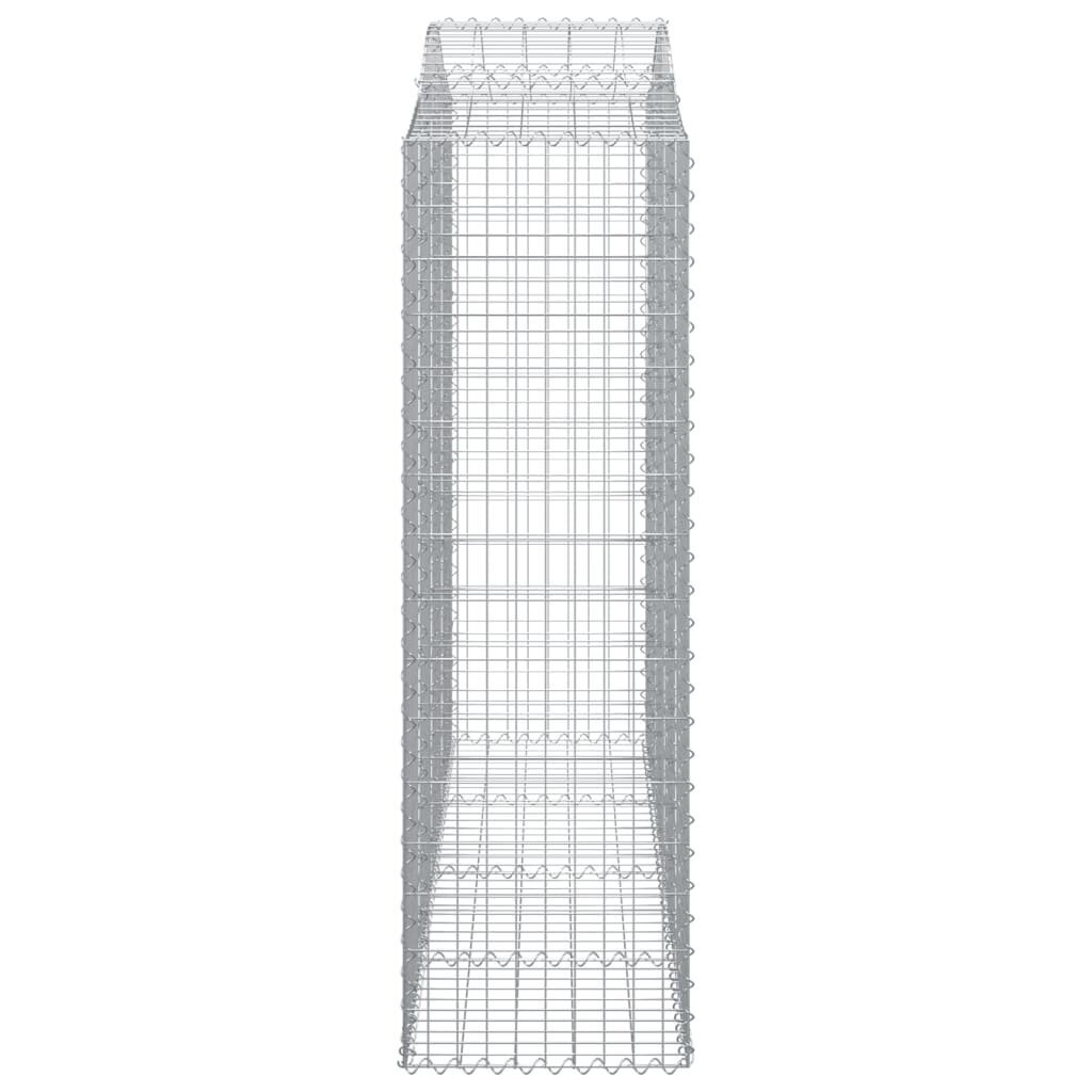 vidaXL kaarekujulised gabioonkorvid 3 tk, 200x50x160/180 cm, raud hind ja info | Aiad ja tarvikud | kaup24.ee