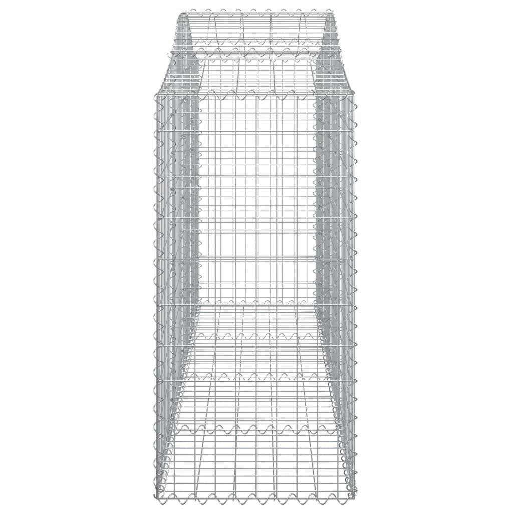 vidaXL kaarekujulised gabioonkorvid 8 tk, 200x50x120/140 cm, raud цена и информация | Aiad ja tarvikud | kaup24.ee