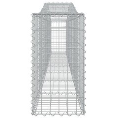 vidaXL kaarekujulised gabioonkorvid 6 tk, 400x30x60/80 cm, raud цена и информация | Заборы и принадлежности к ним | kaup24.ee