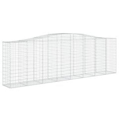 vidaXL kaarekujulised gabioonkorvid 5 tk, 400x50x120/140 cm, raud hind ja info | Aiad ja tarvikud | kaup24.ee