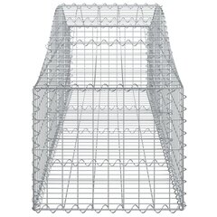 vidaXL kaarekujulised gabioonkorvid 4 tk, 200x50x40/60 cm, raud hind ja info | Aiad ja tarvikud | kaup24.ee