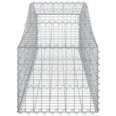 vidaXL kaarekujulised gabioonkorvid 12 tk, 200x50x40/60 cm, raud hind ja info | Aiad ja tarvikud | kaup24.ee